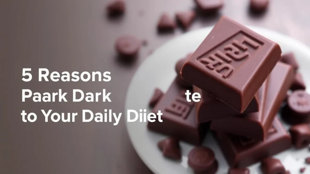 5 Reasons to Add Dark Chocolate to Your Daily Diet